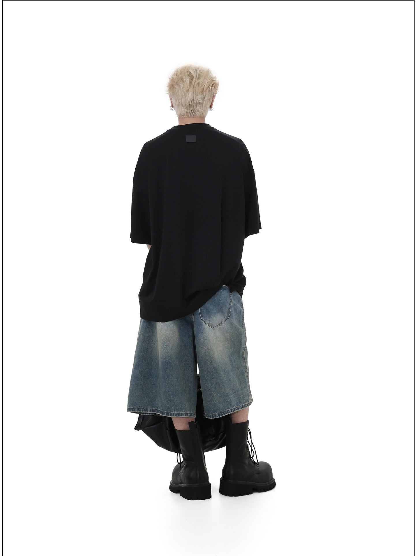 Casual Loose Denim Cropped Pants