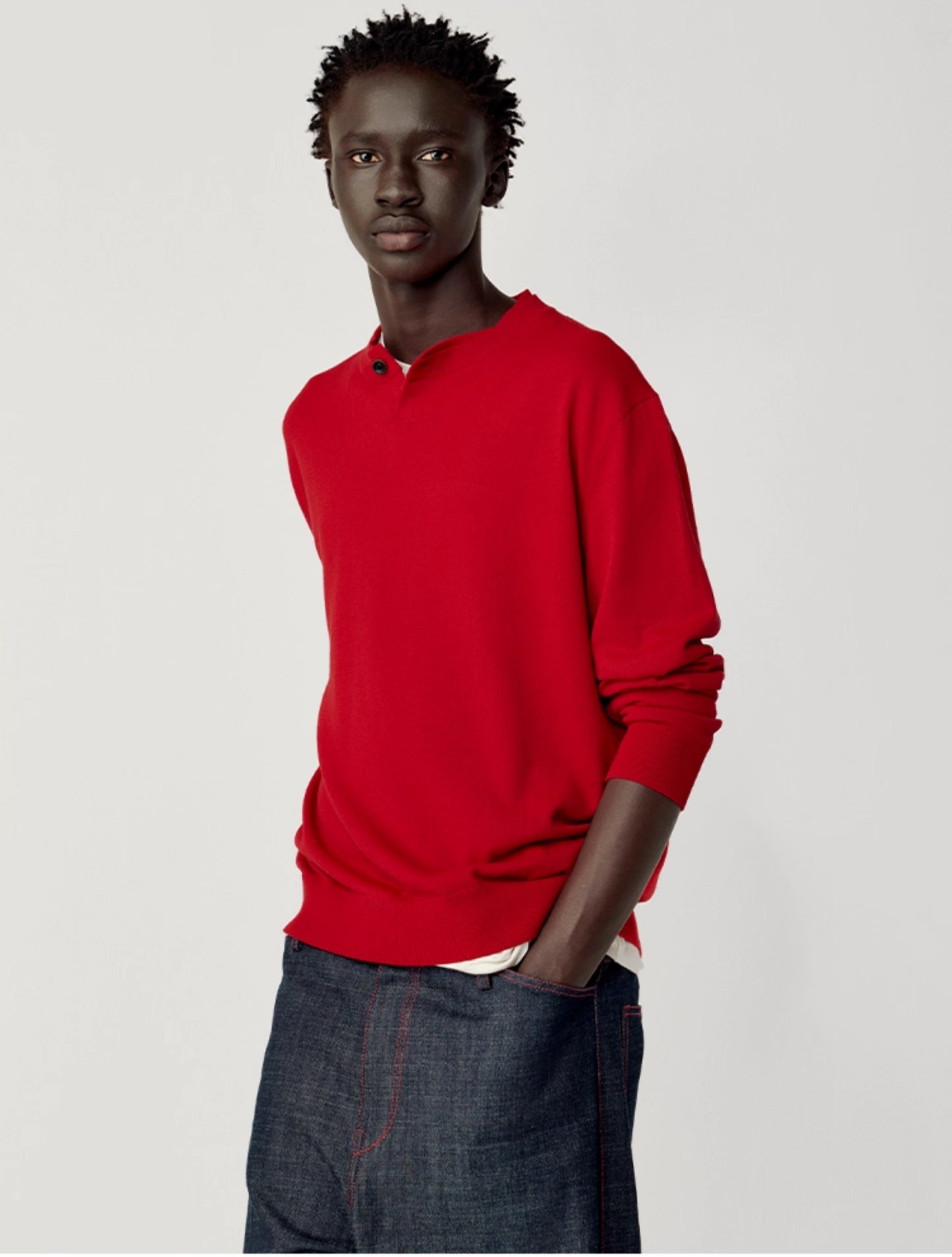 Rib-knit Loose-fit Casual Knit