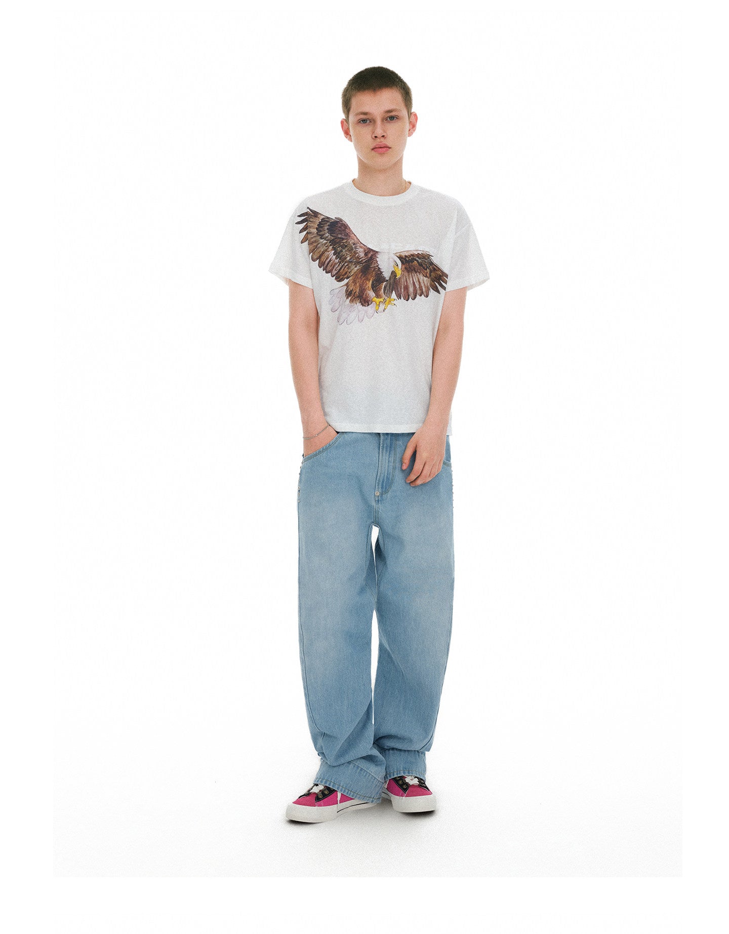 Lightweight, Loose-Fit Regular-Shoulder T-Shirt