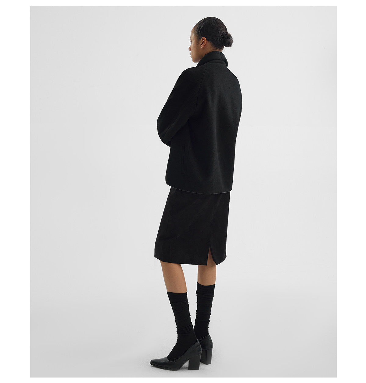Faux Double-Breasted Jacket