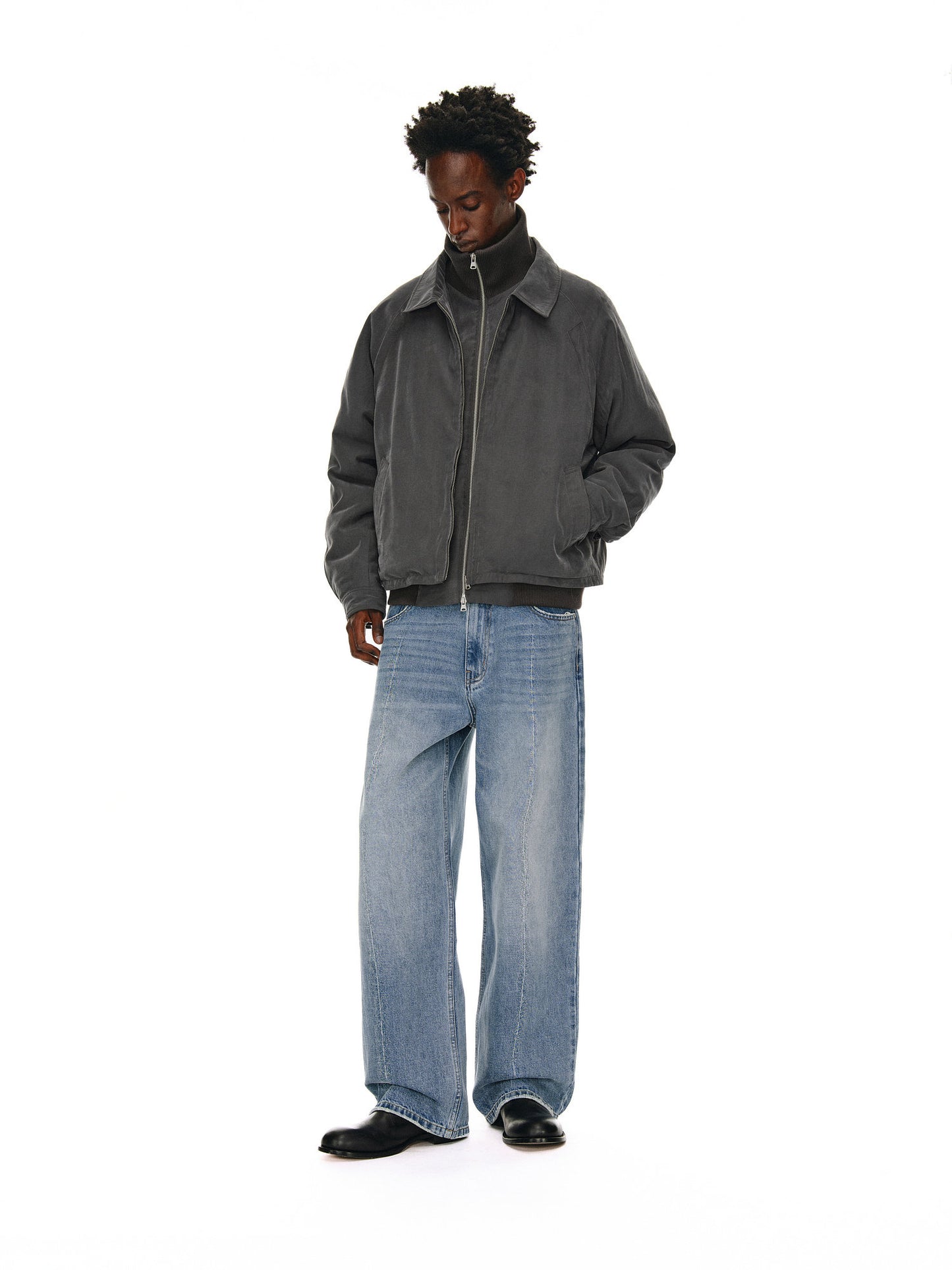 Washed Center Stitch Jeans