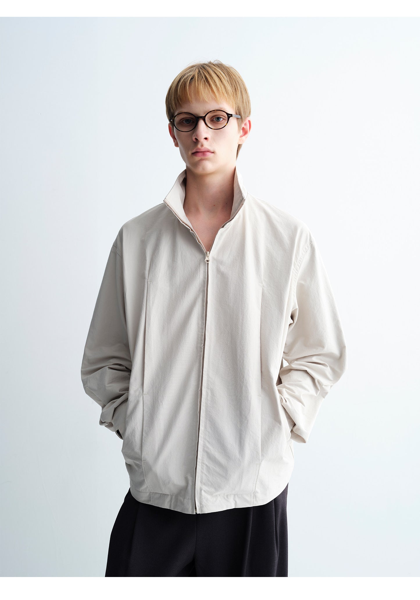 Pleated Pocket Casual Jacket