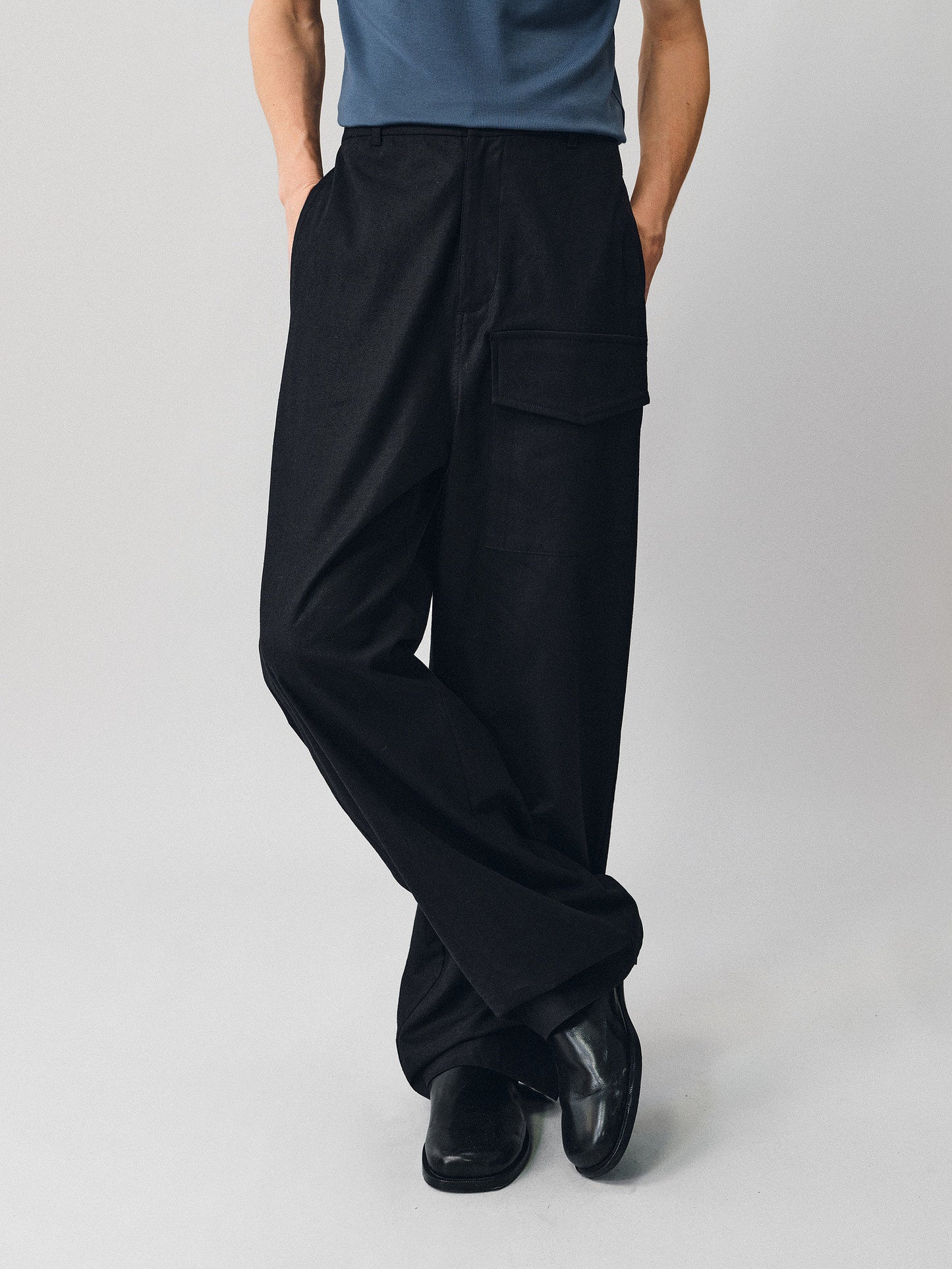 Work Pants with Patch Pockets