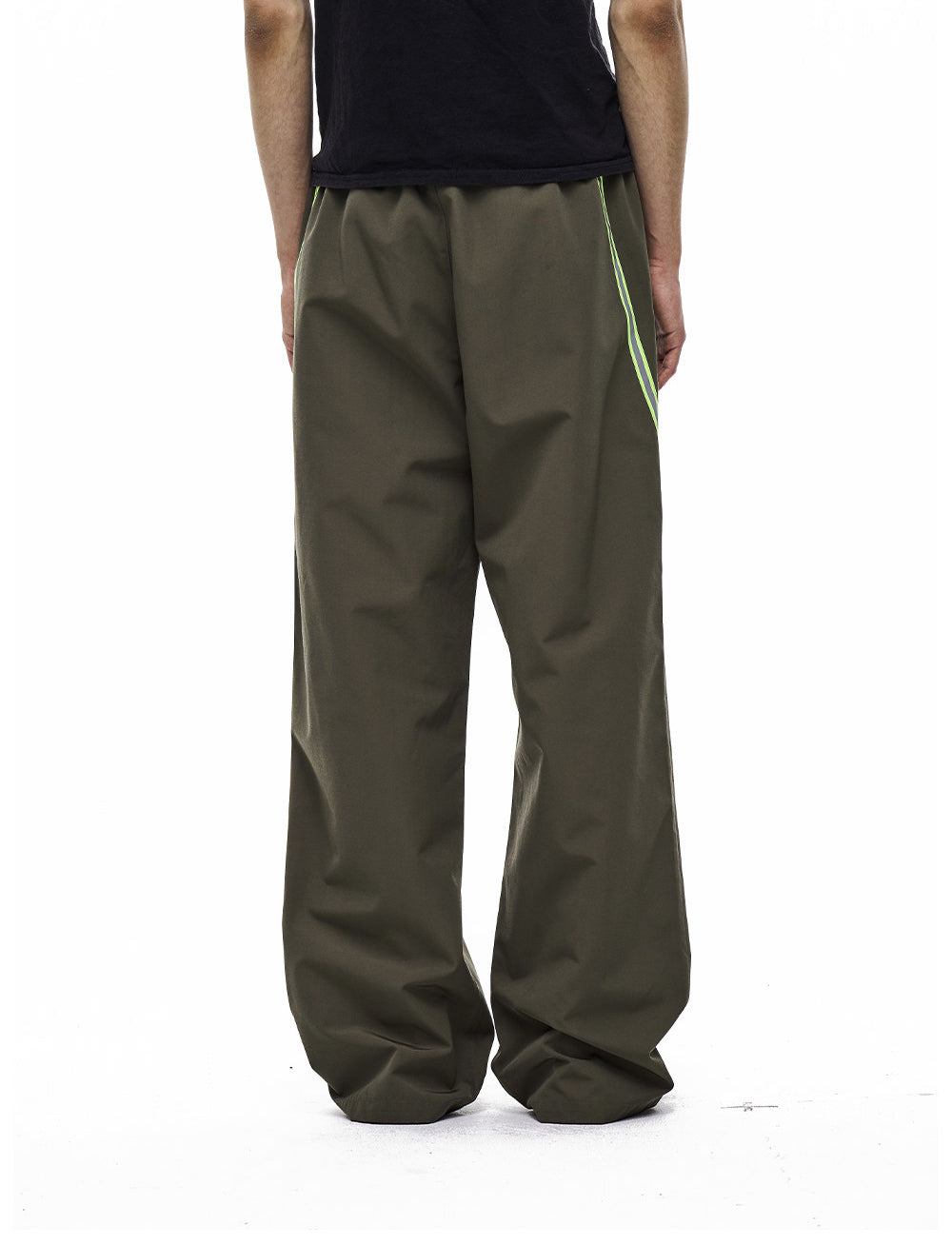 Retro Color-Blocking  Casual Pants
