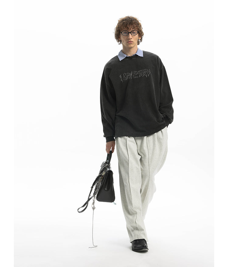 Wide Knit Casual Pants