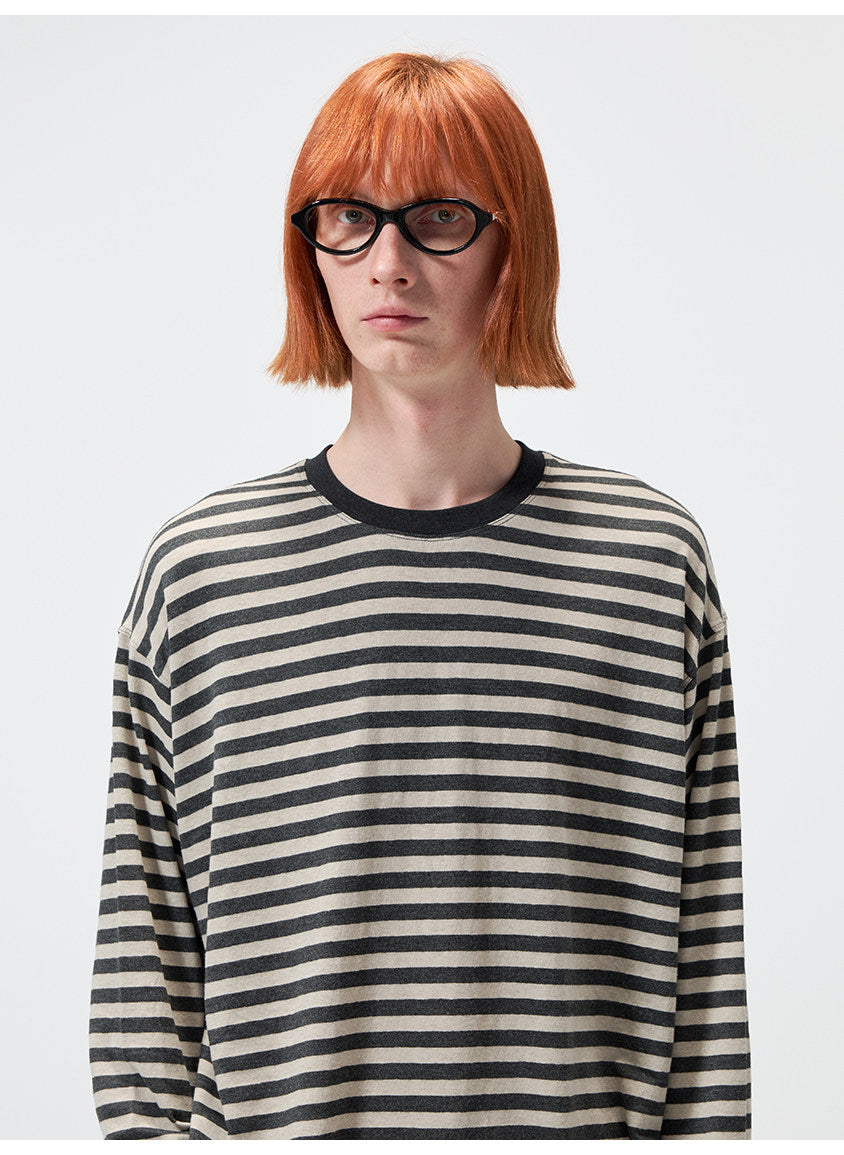 Basic Narrow Round-Neck T-Shirt