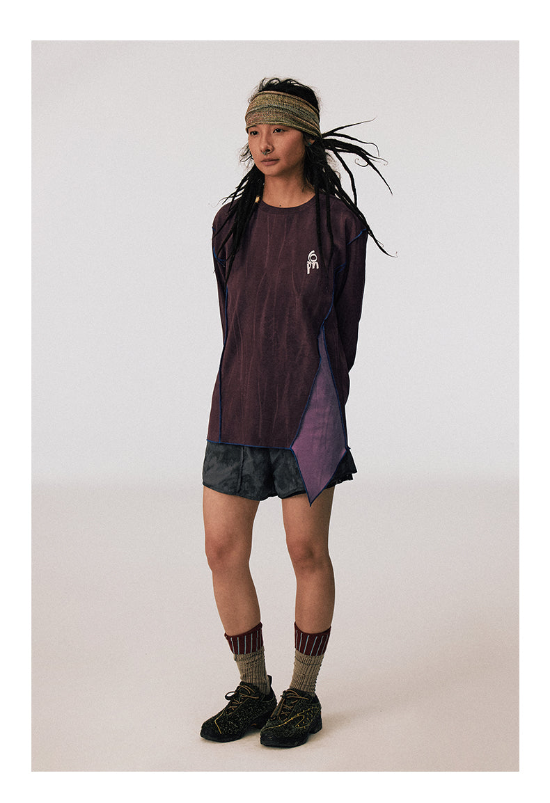 Washed Patchwork T-Shirt