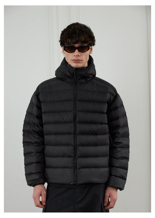 Lightweight Hooded Down Jacket