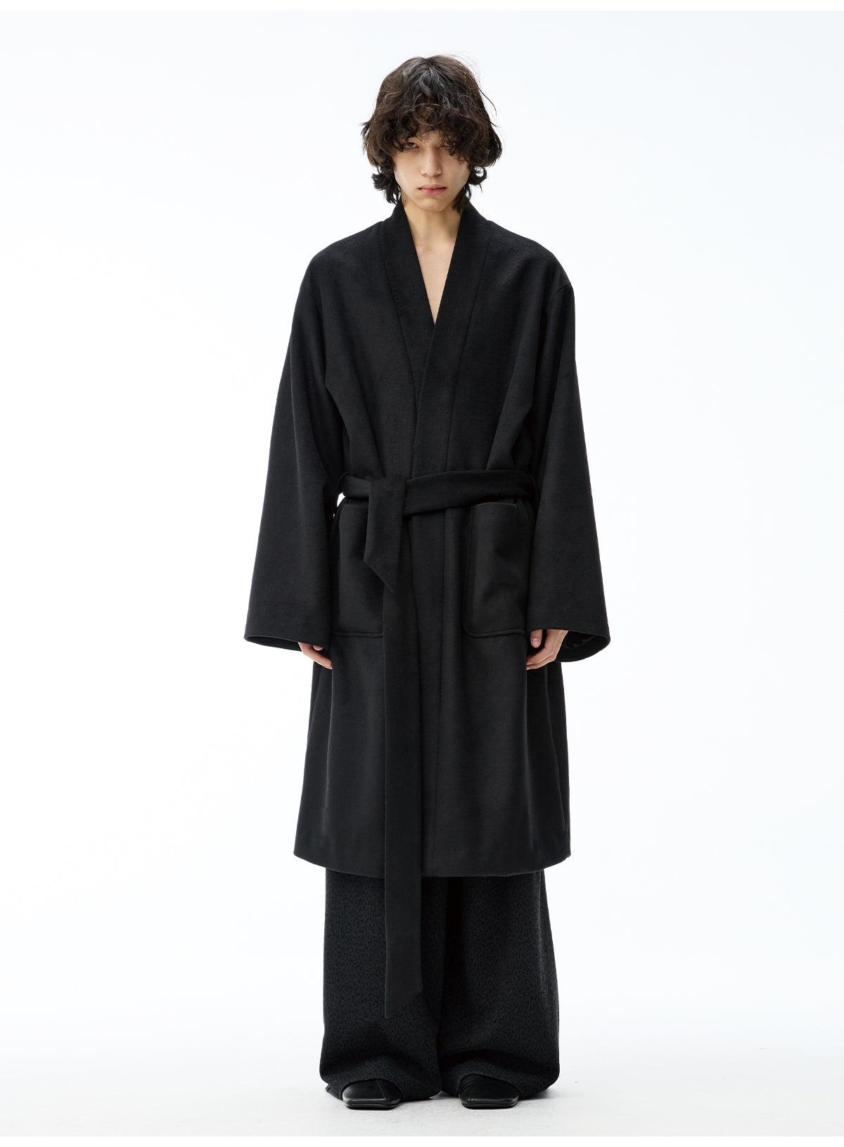 Crossover Design Long Coat