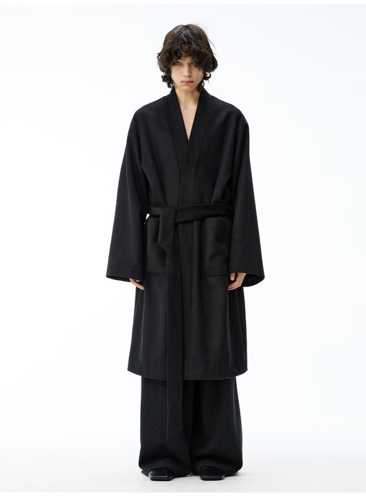 Crossover Design Long Coat
