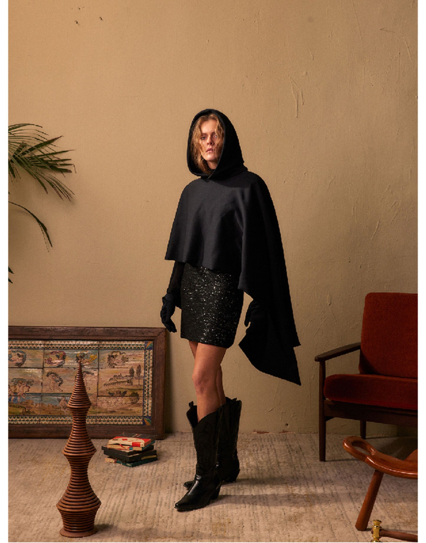 Original Globe Hooded Scarf