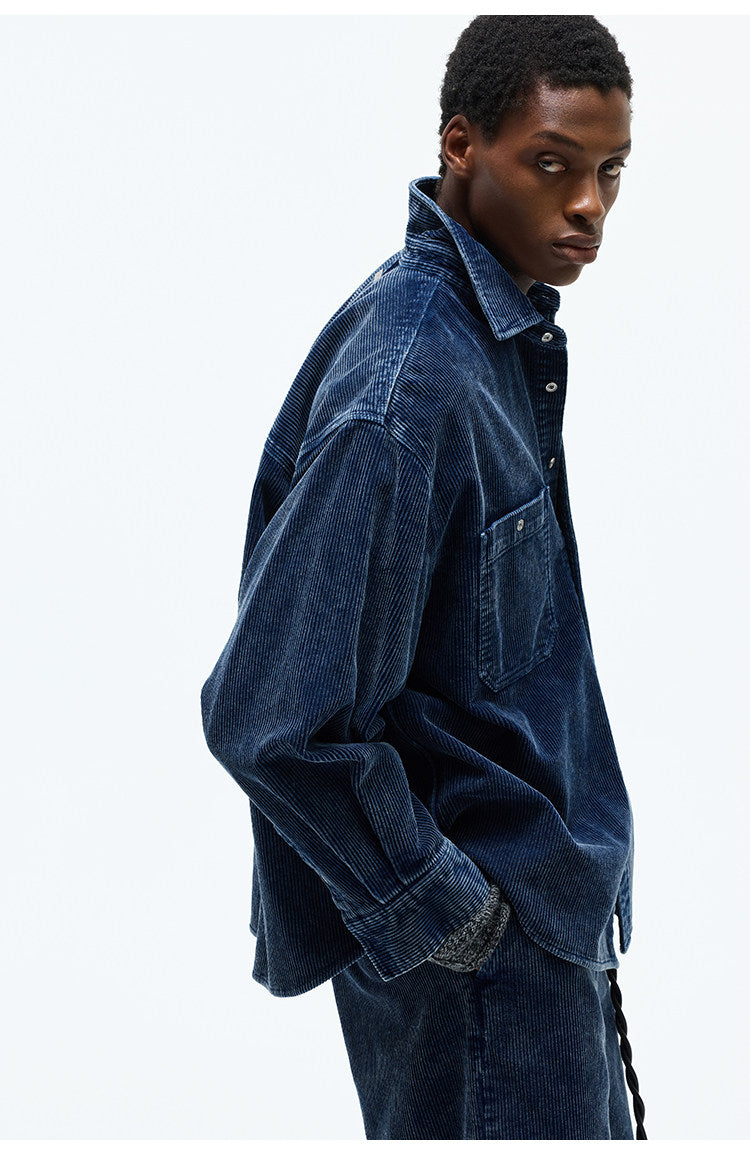 Large Pocket Square Neck Shirt