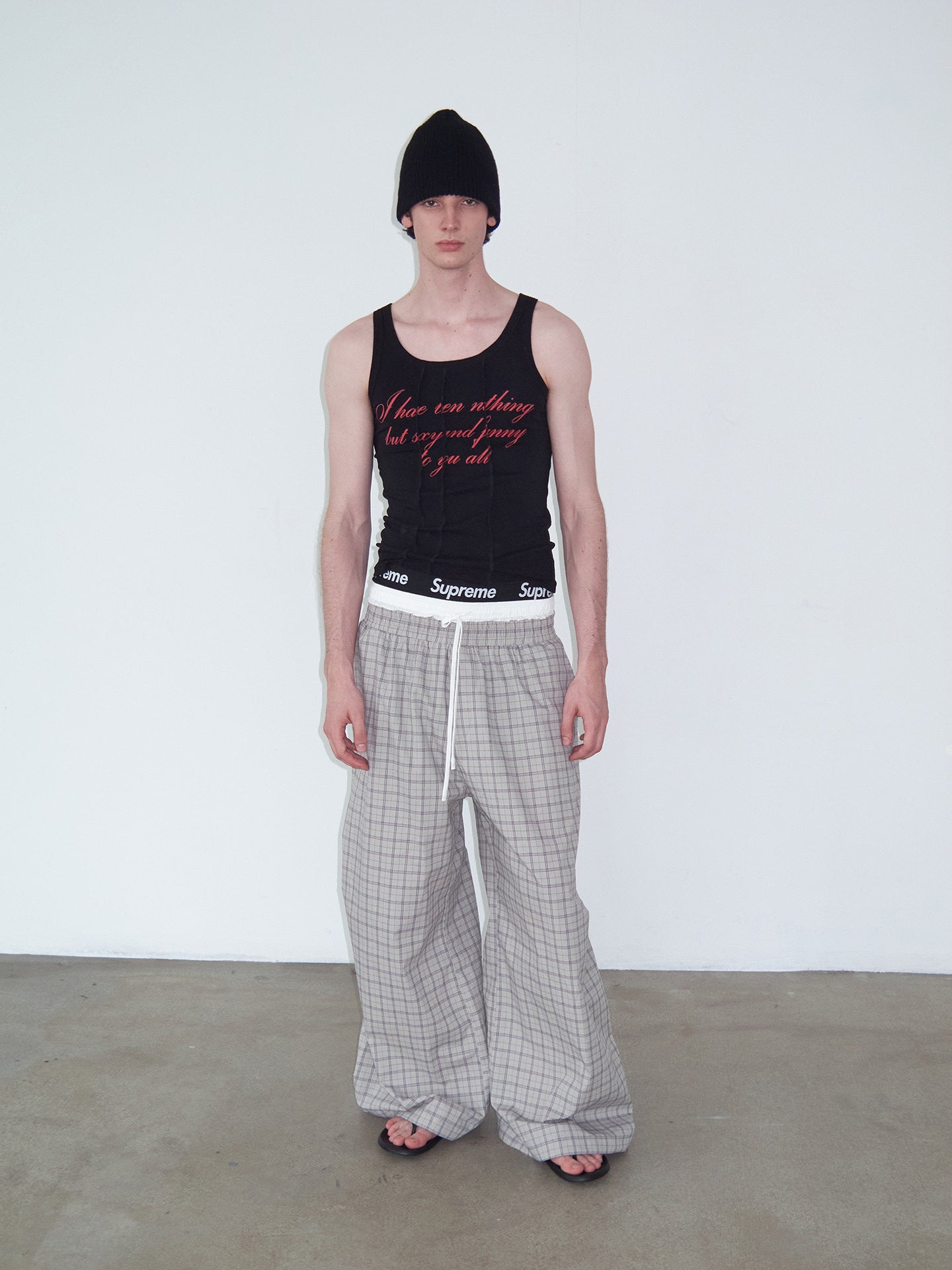 Patchwork Crew-Neck Tank Top