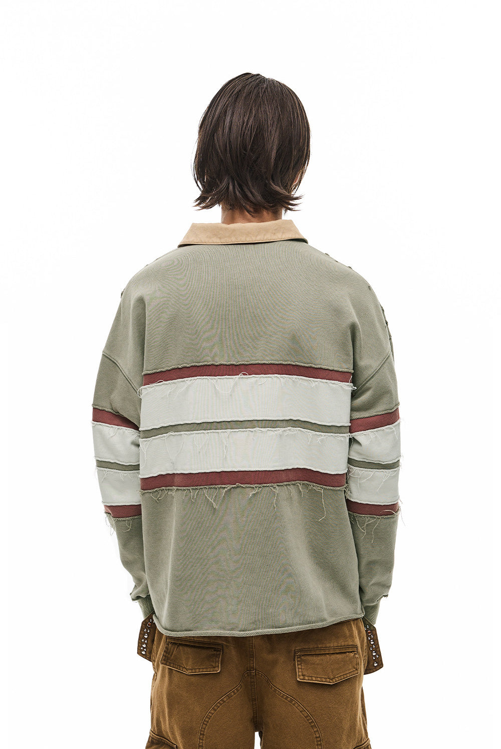 Retro-Washed Striped Polo Shirt