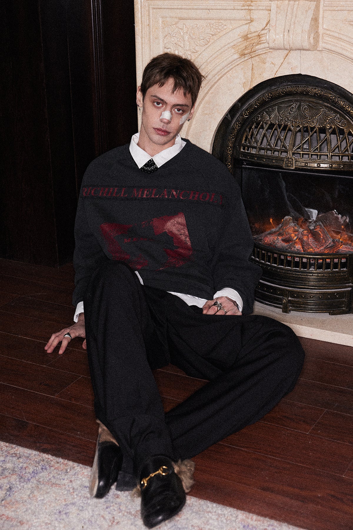 Washed Round Neck Sweatshirt