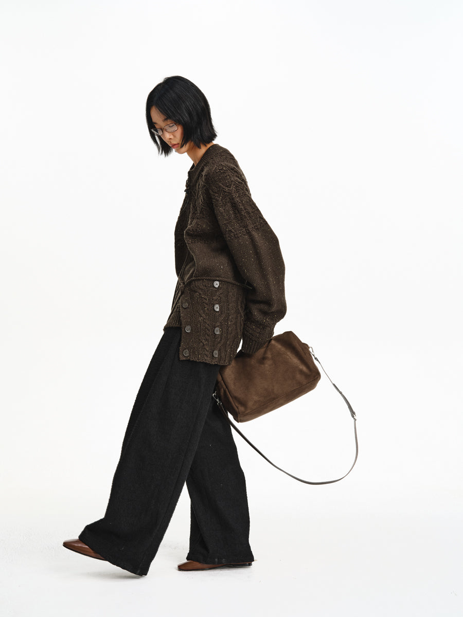 Twist Zip-Up Cardigan