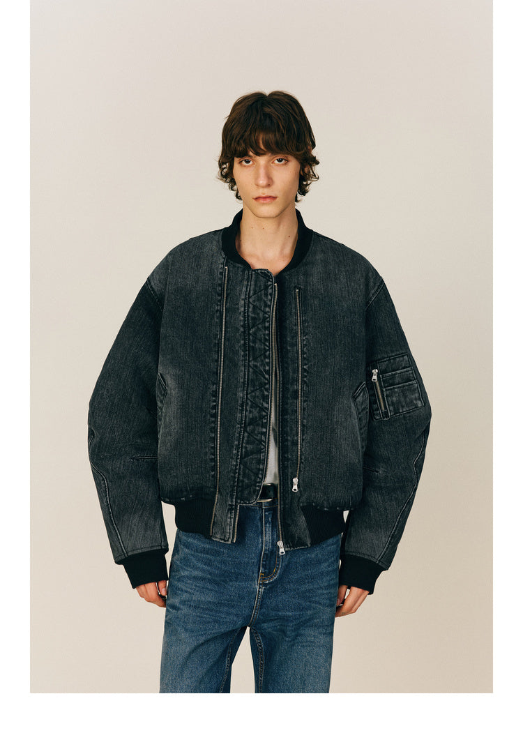 Bamboo denim cotton jacket