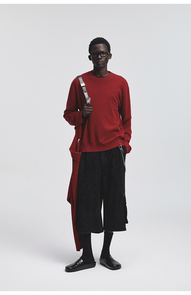 Faux Suede Cropped Shorts