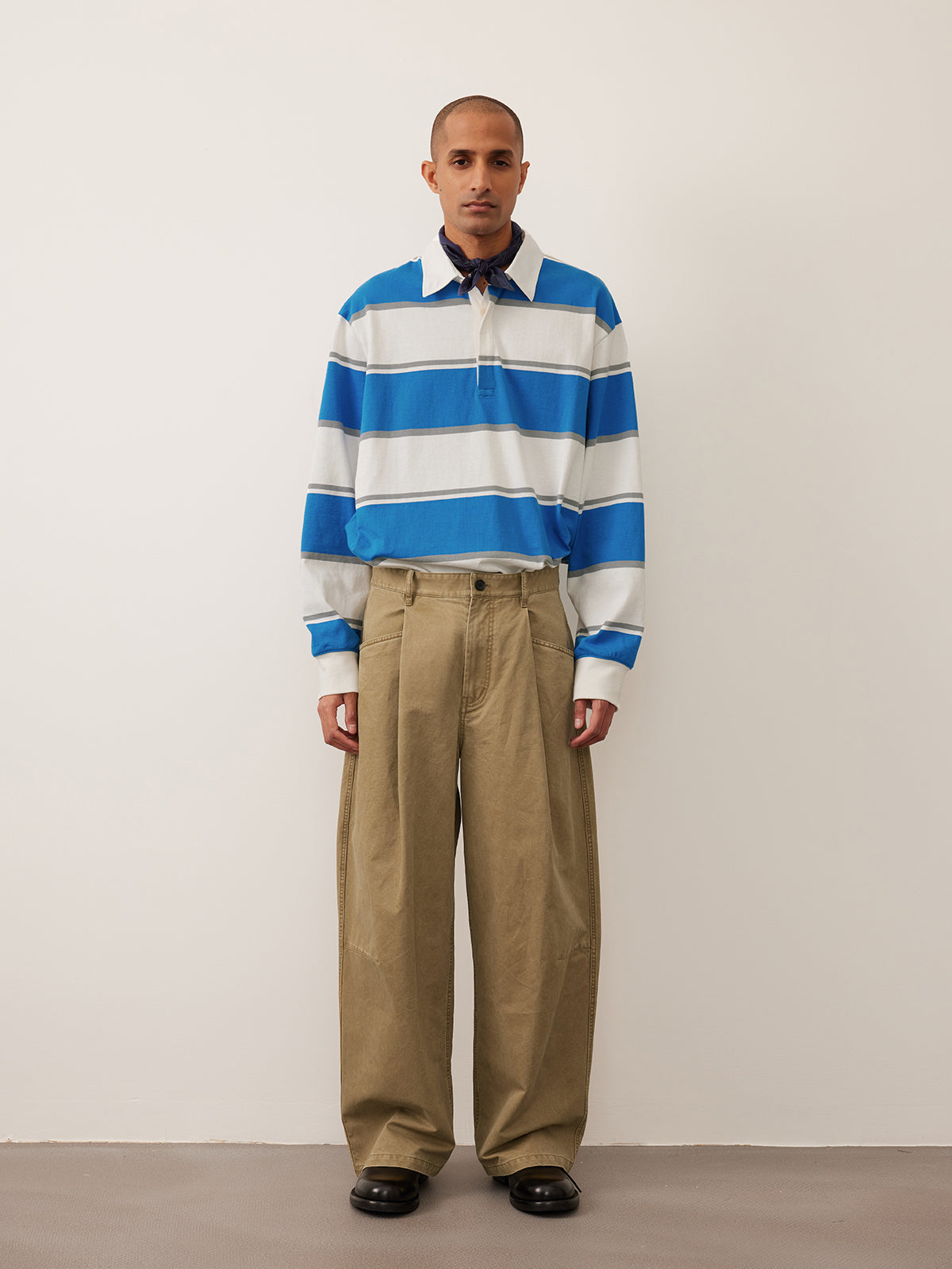 Single Pleated Loose Casual Pants