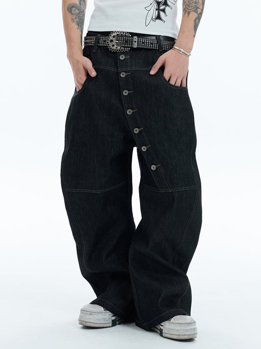 Vintage design denim pants