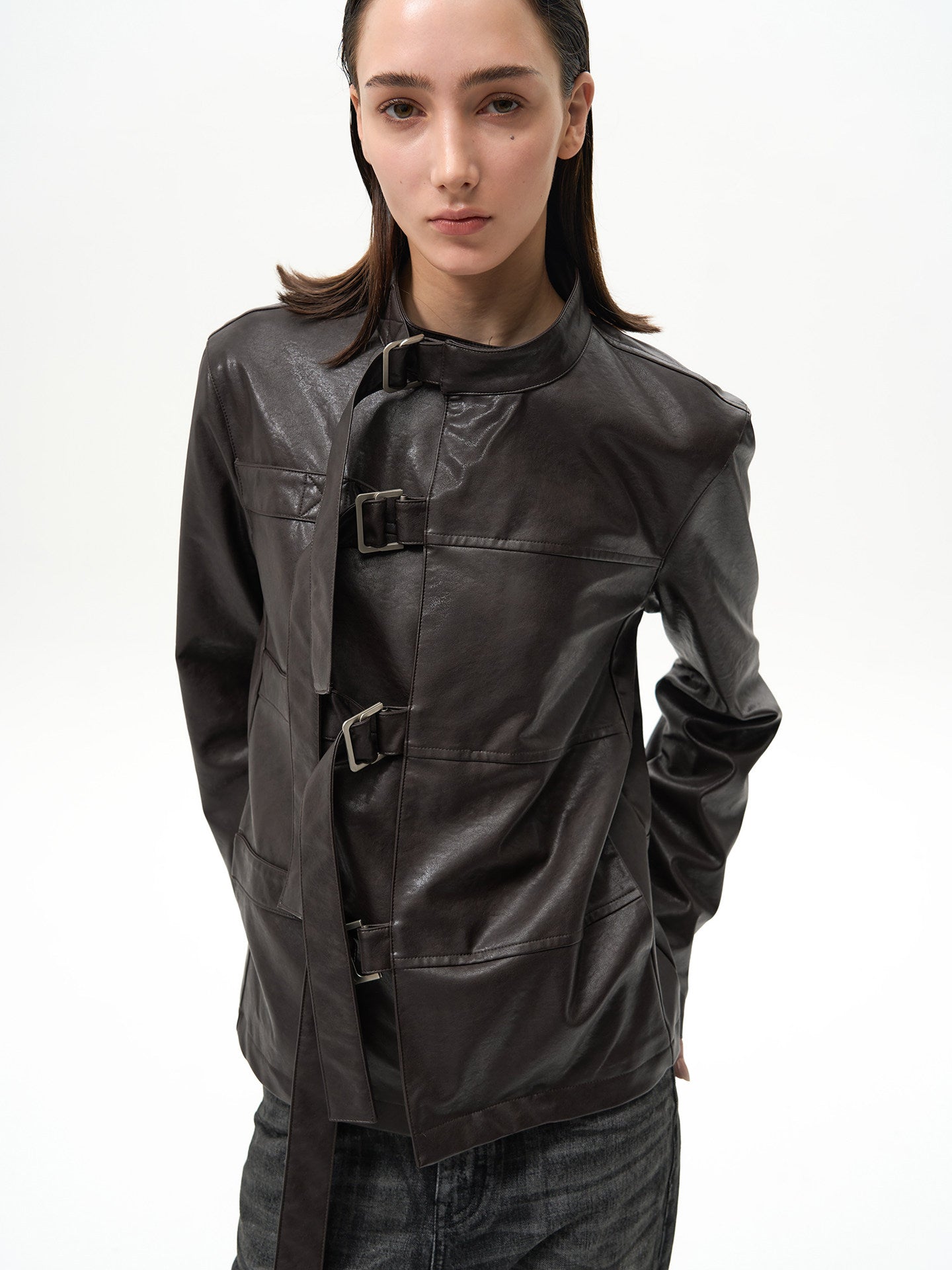 Asymmetrical Ribbon Jacket