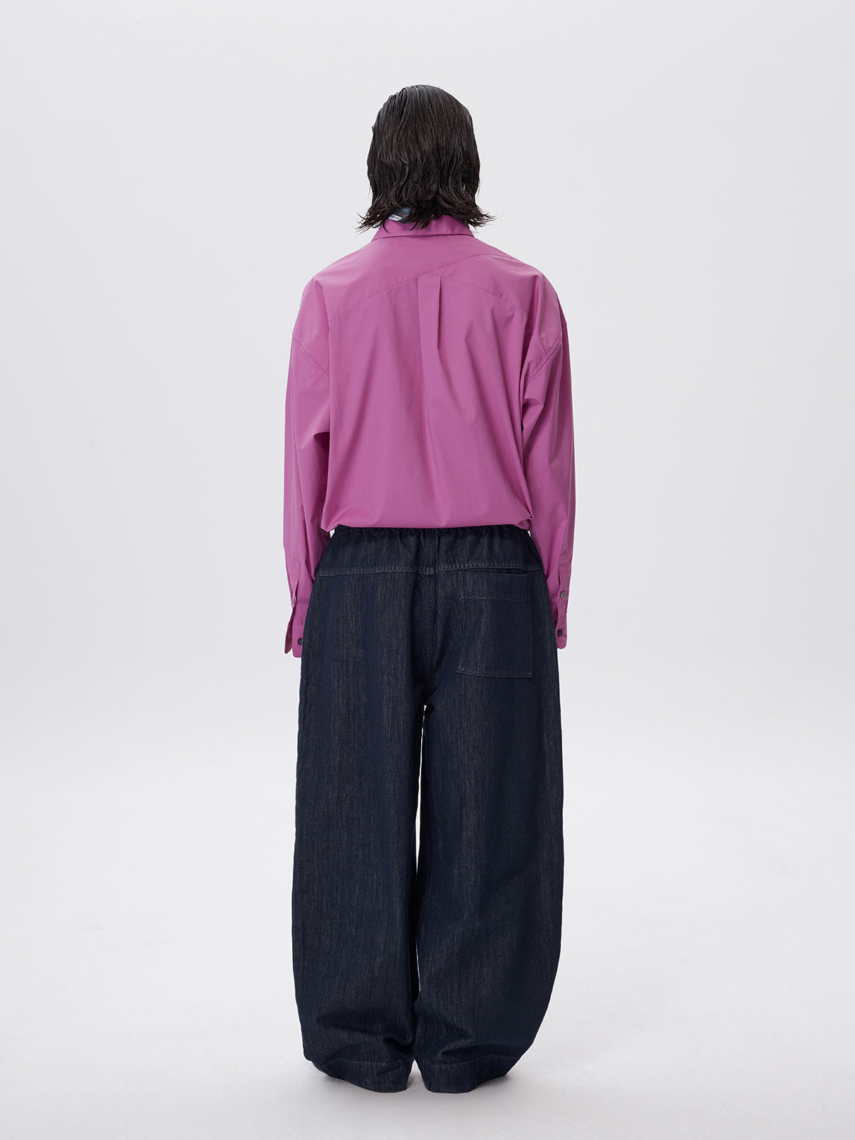 Paper Yarn Blend Denim Pants
