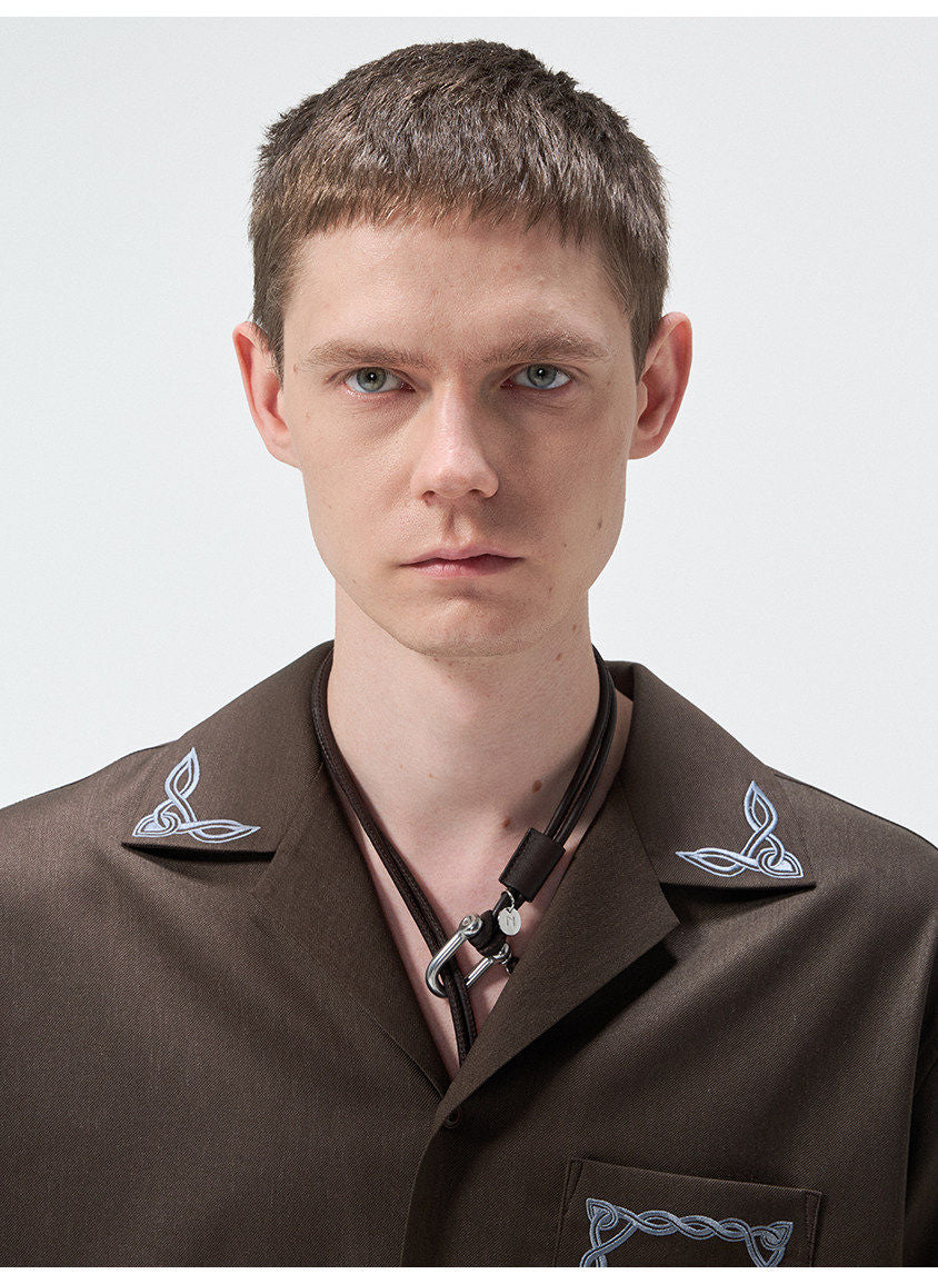Embroidered Linen Shirt