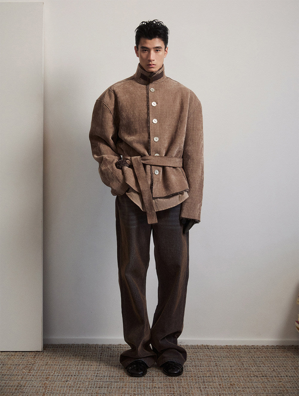 Unisex Belted Casual Jacket