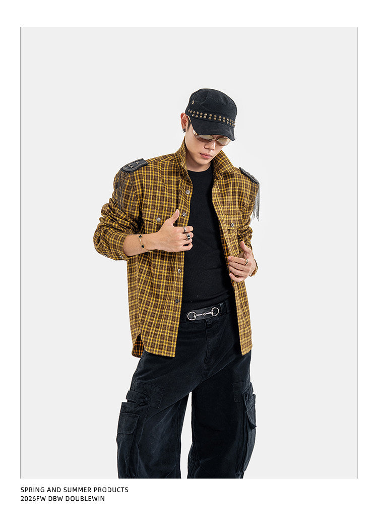 Vintage Tassel Check Shirt