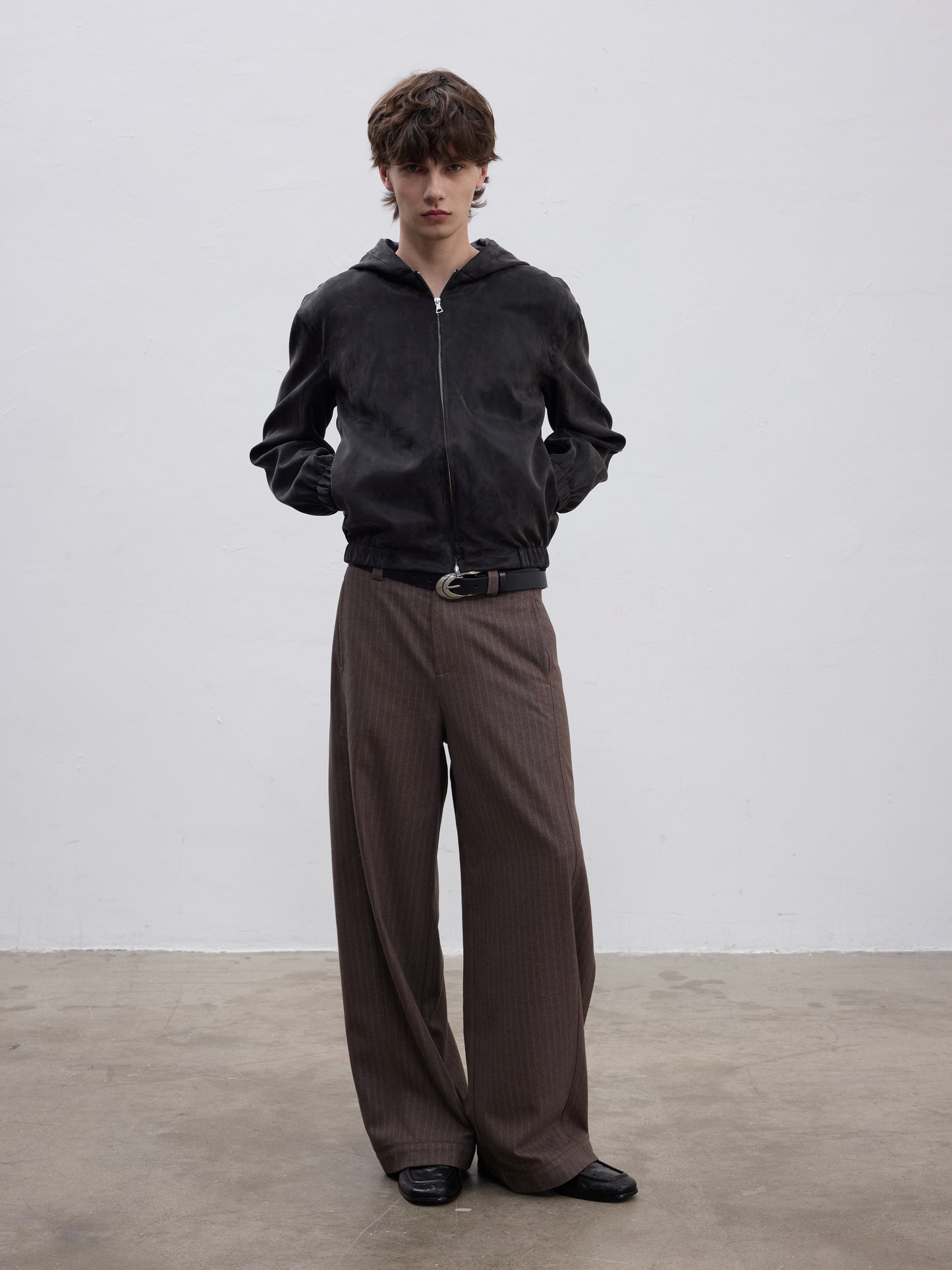 Sandwashed Hooded Jacket