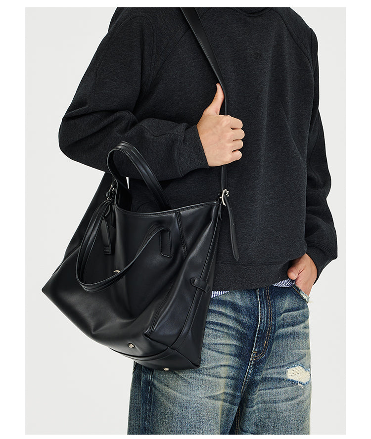 Metal Zipper Shoulder Bag