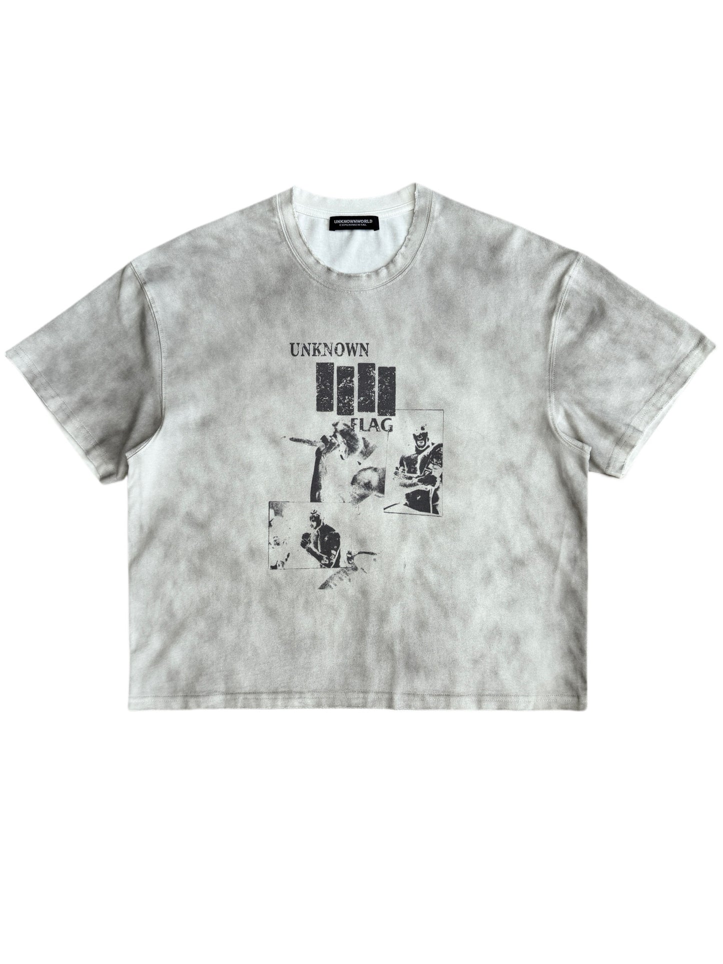 Vintage-style Short-Sleeve T-Shirt with Washed Finish