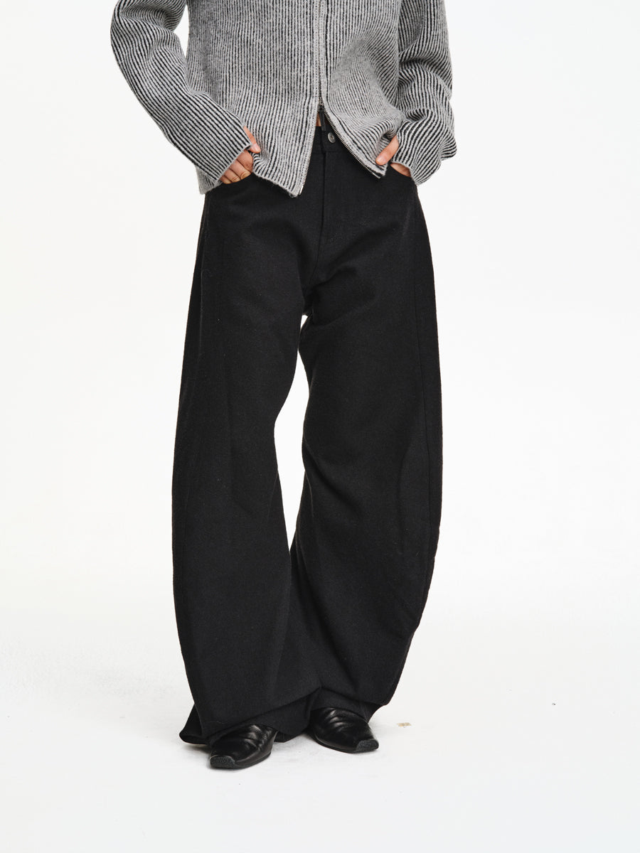 3D Cut Blend Texture Casual Pants