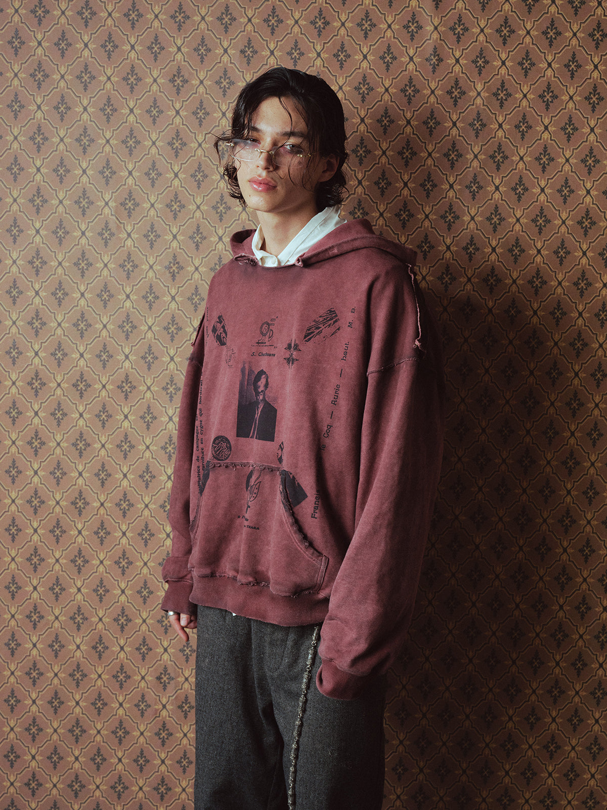 Print Hooded Sweatshirt