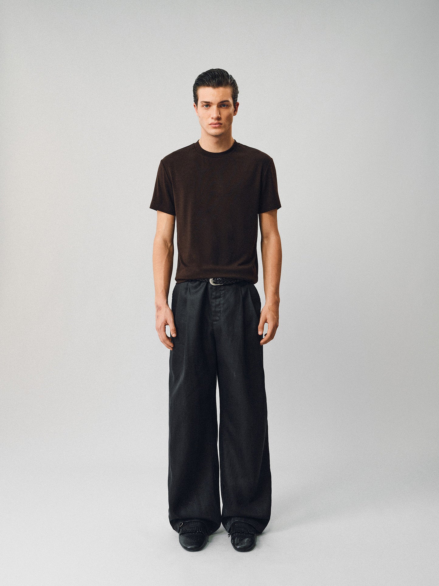 Cream-Touch Wool Round-Neck T-Shirt