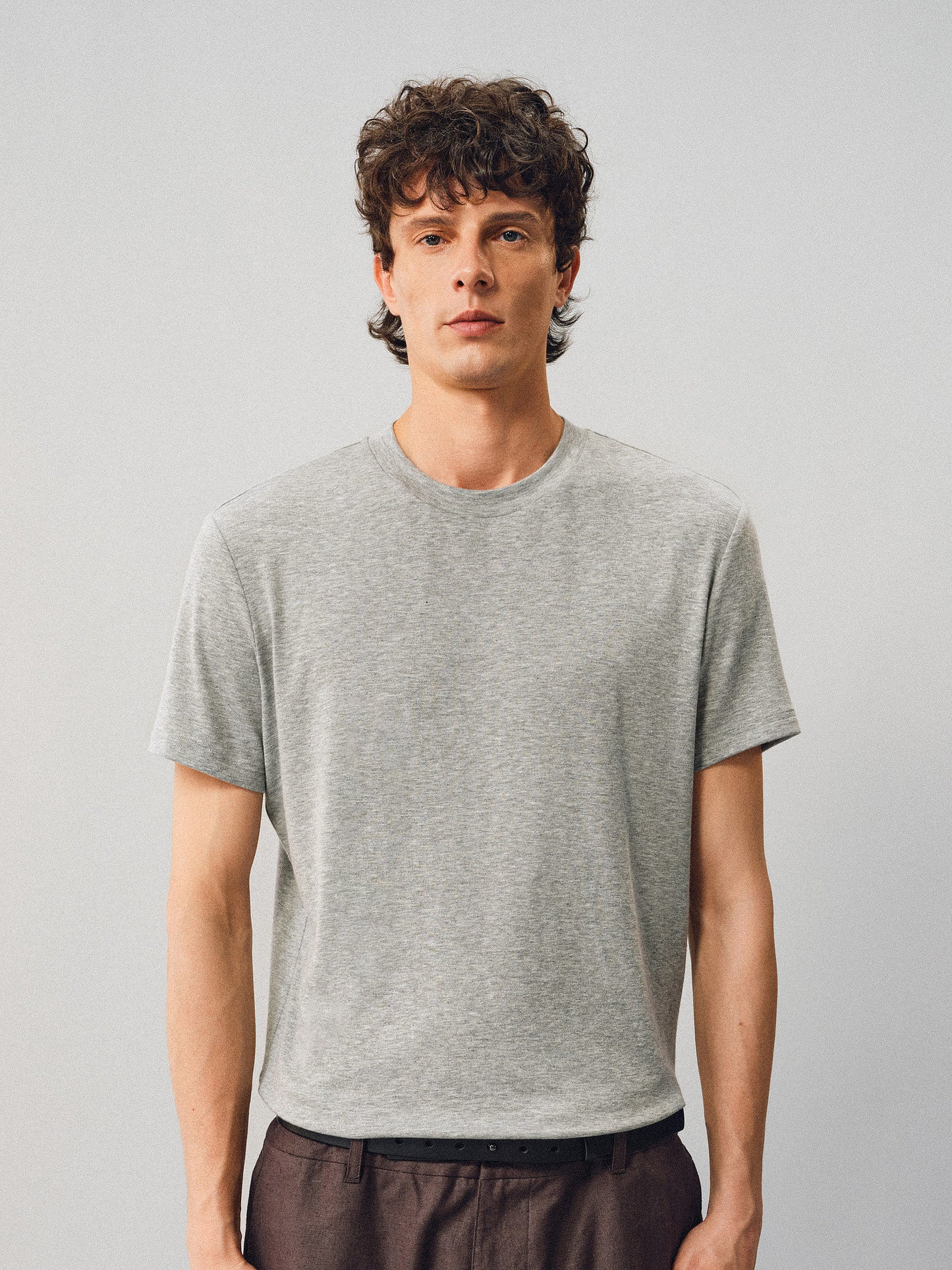 Cream-Touch Wool Round-Neck T-Shirt