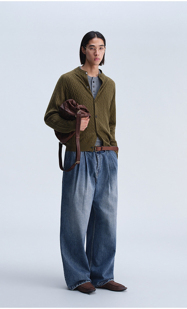 Retro Loose-Fit Casual Knit Cardigan