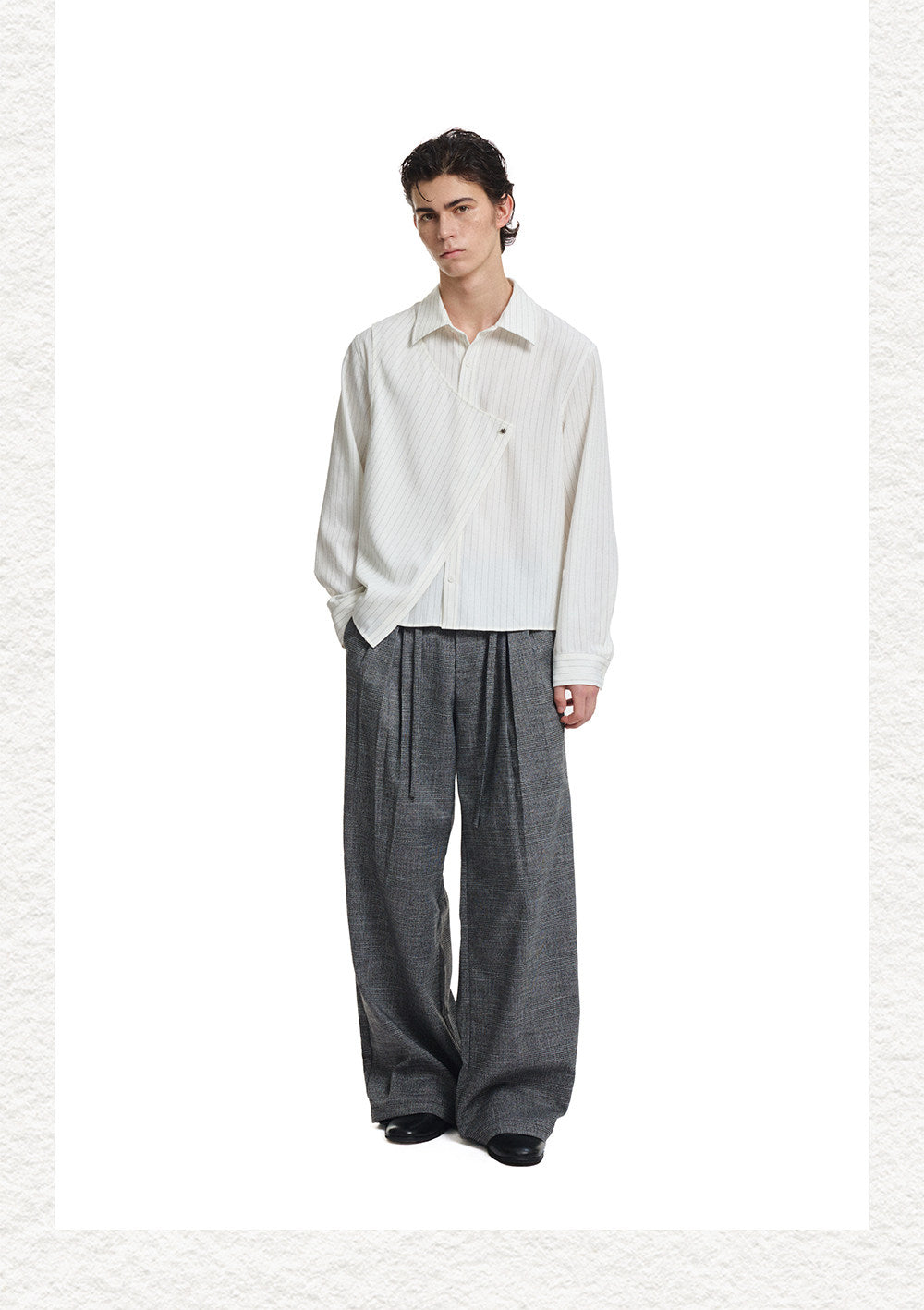 Deconstructed-Cut Casual Shirt