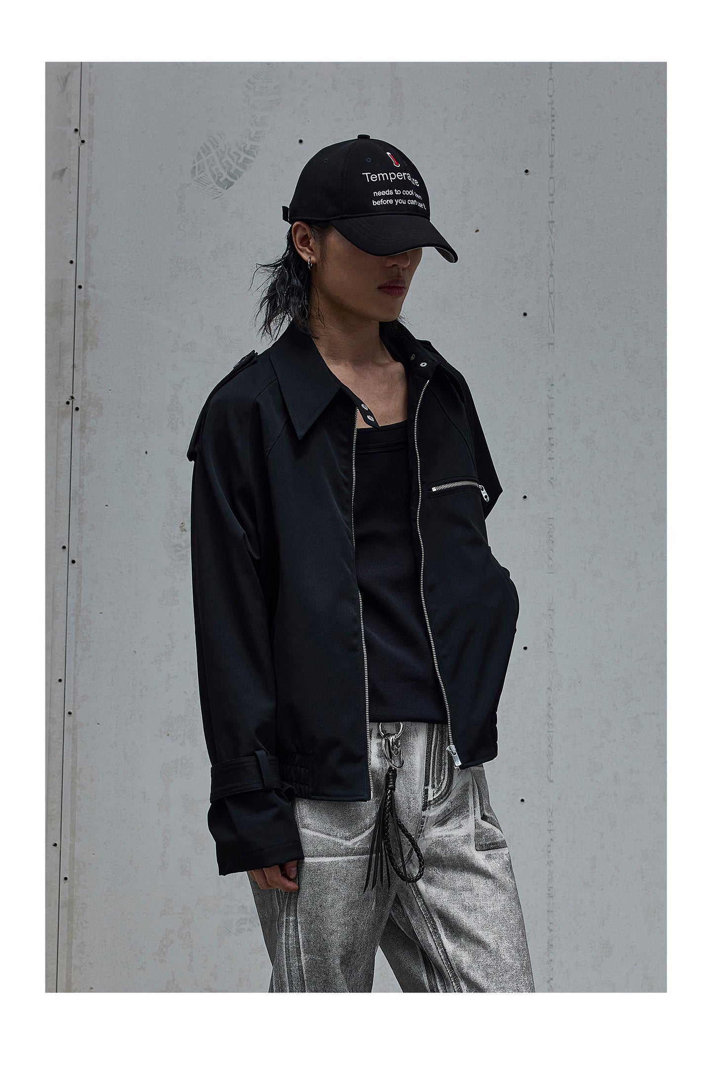 Zipper Windbreaker Short Jacket