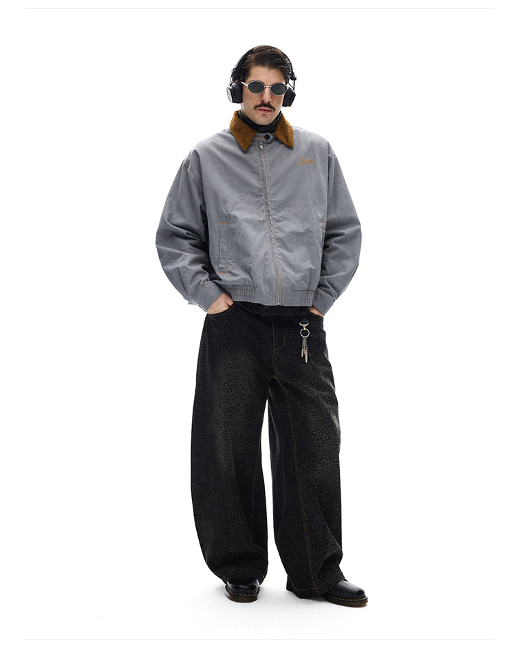 Corduroy Lapel Work Jacket