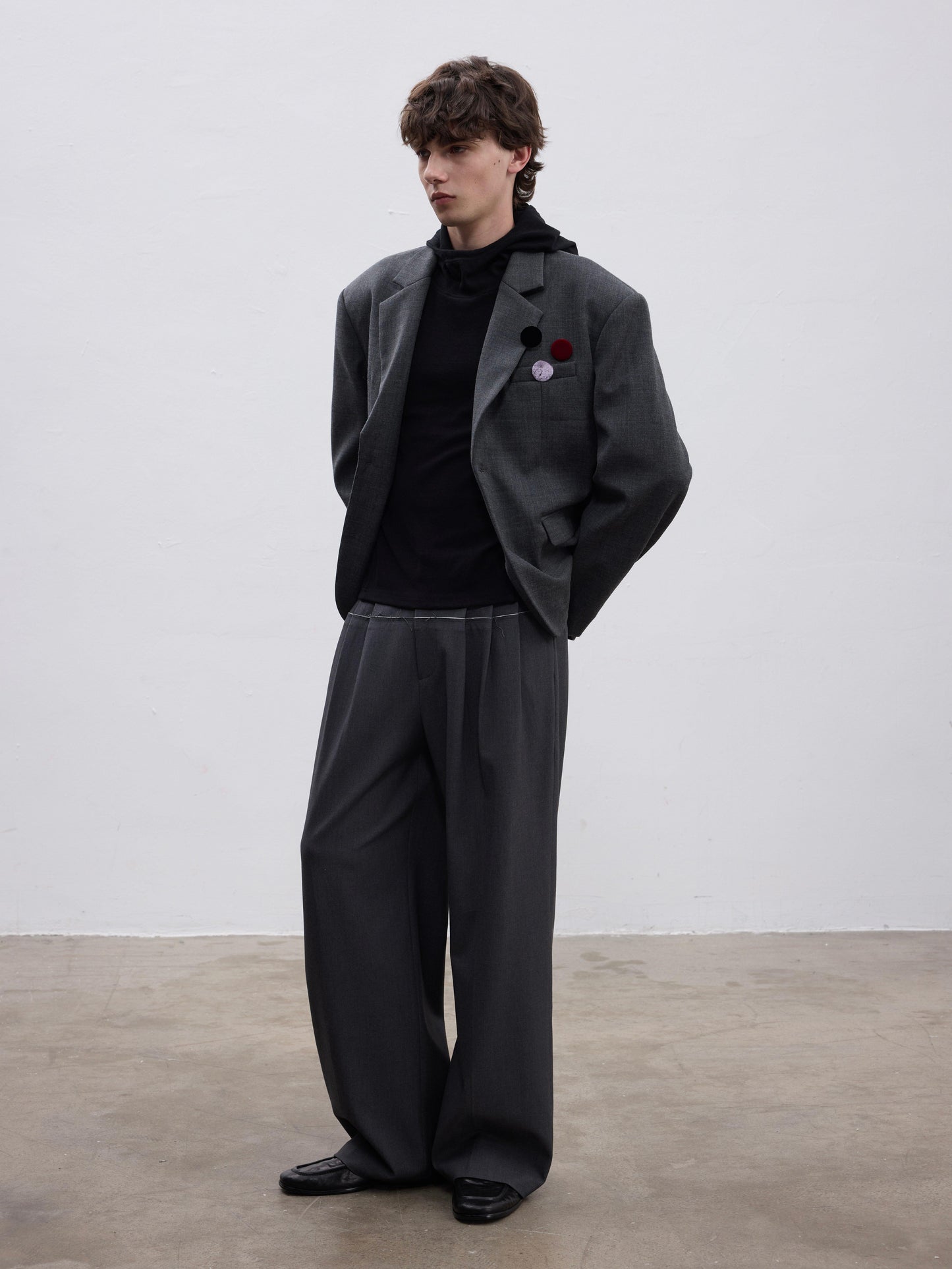 Straight-Leg Pants with Fringe and Ripped Details