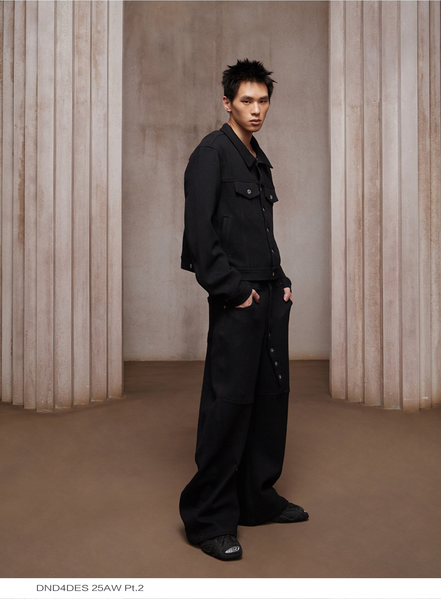 Curve Long Button Sweatpants