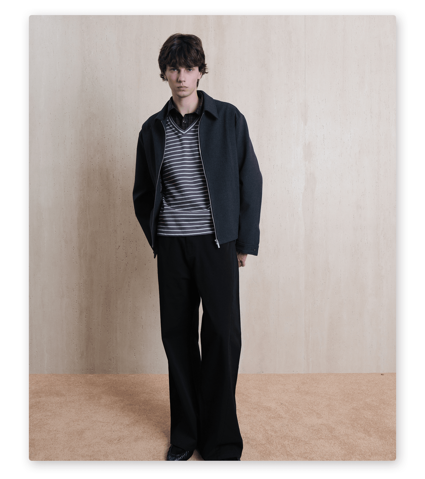 Deconstructed Zip-Up Jacket