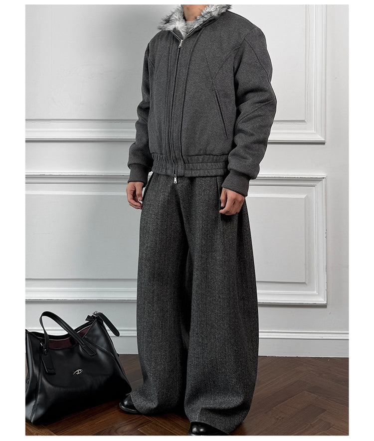 Distressed Wool Jacket