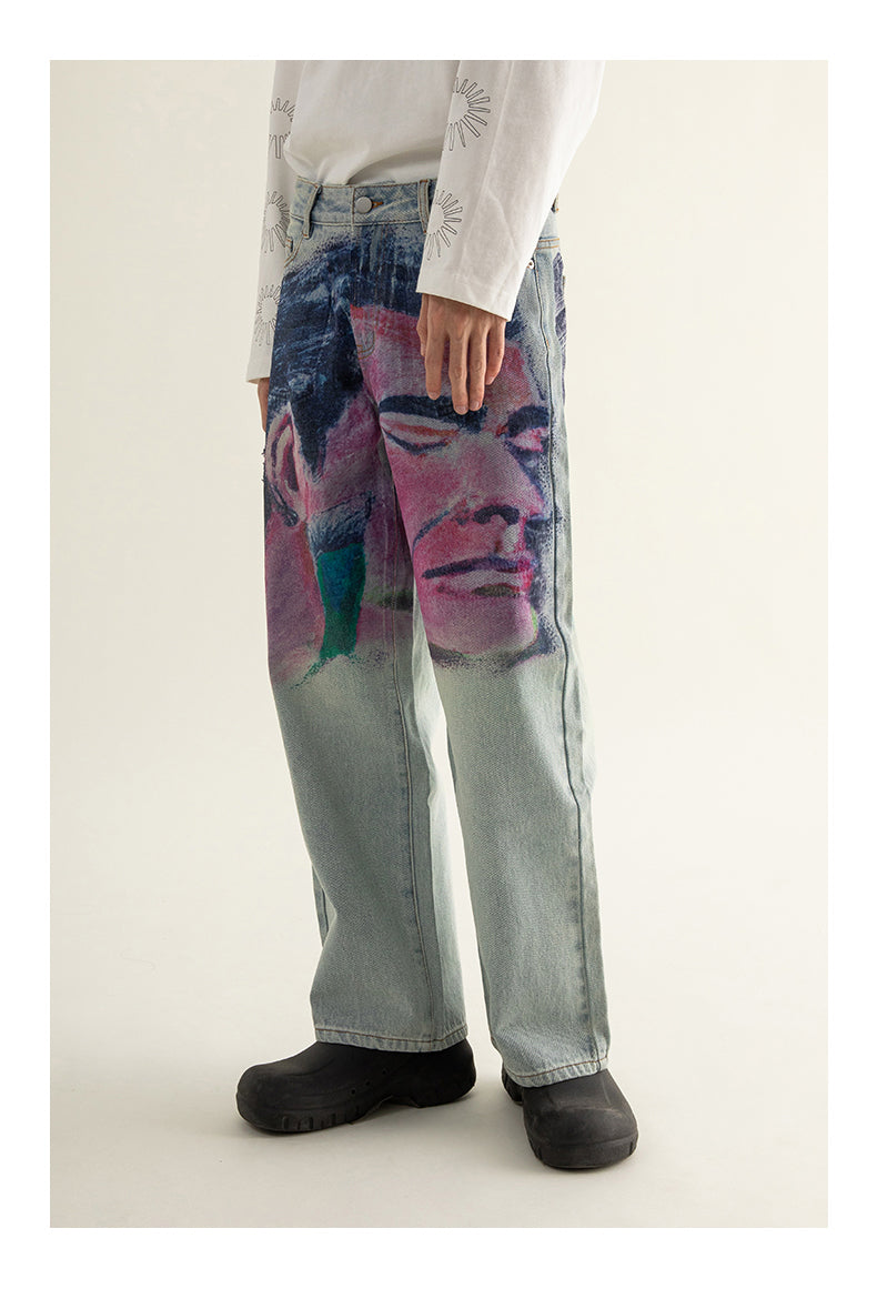 Shaving Painting Jeans