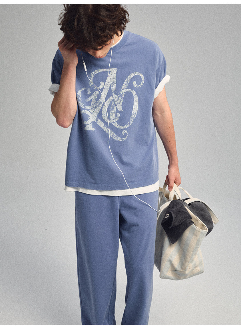 Alphabet Print T-Shirts