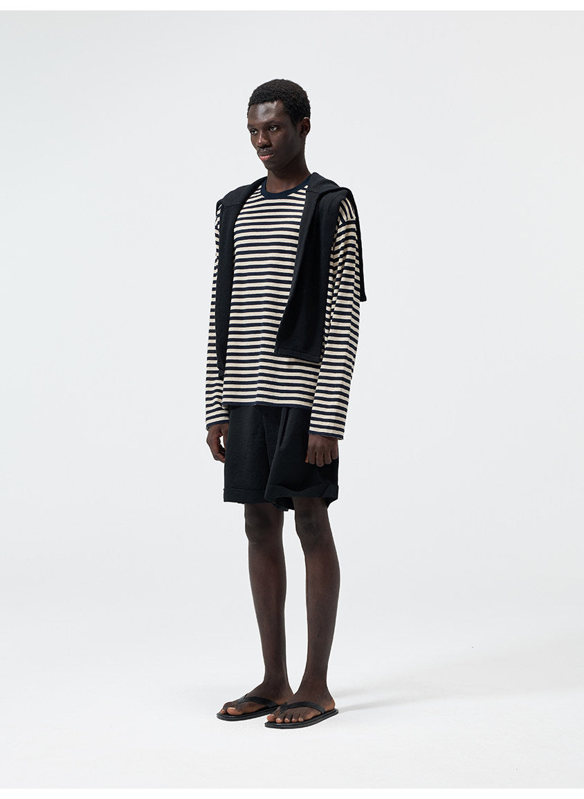 Basic Narrow Round-Neck T-Shirt