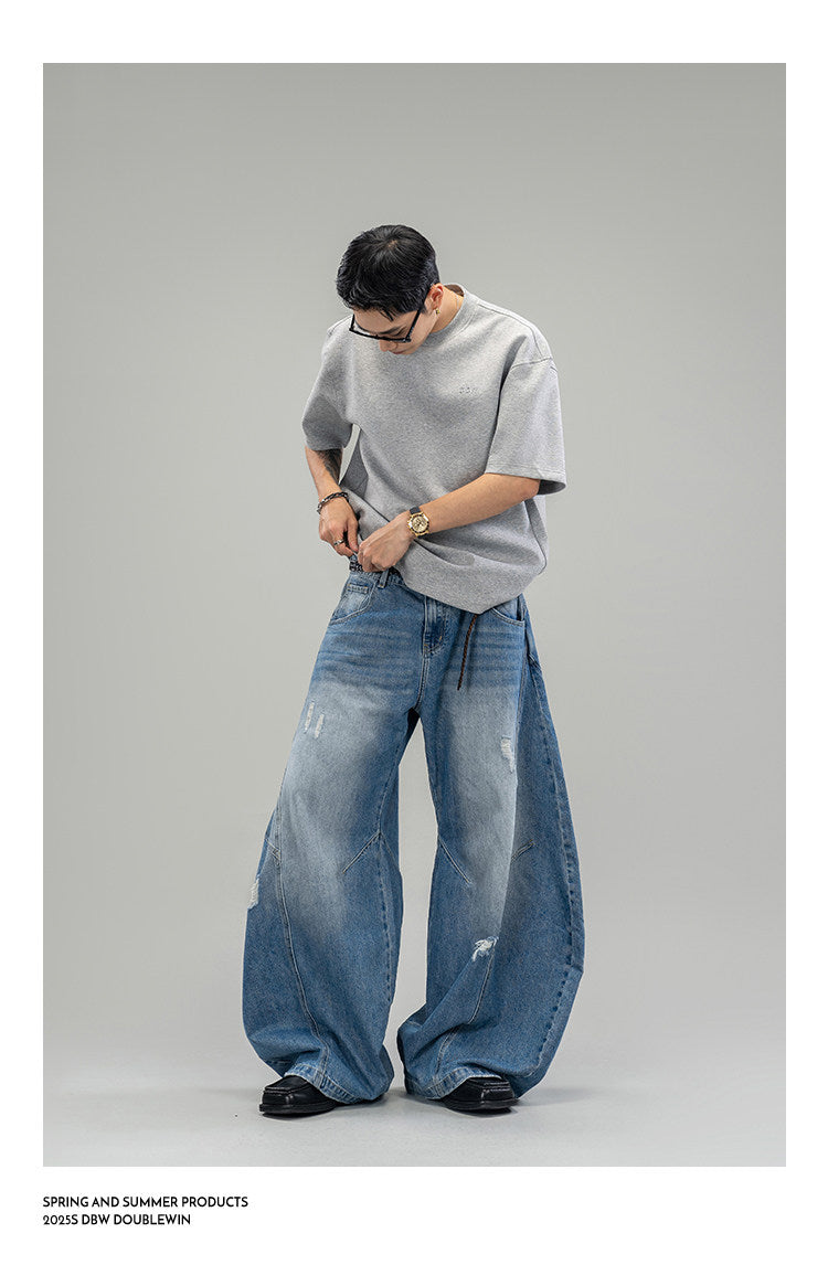 Air Layer Pure Color Loose-Fit T-Shirt