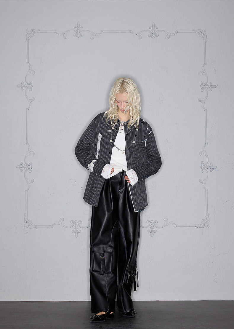 Striped Lace Inner Shirt