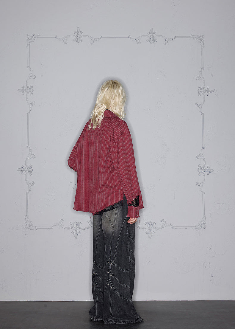 Striped Lace Inner Shirt